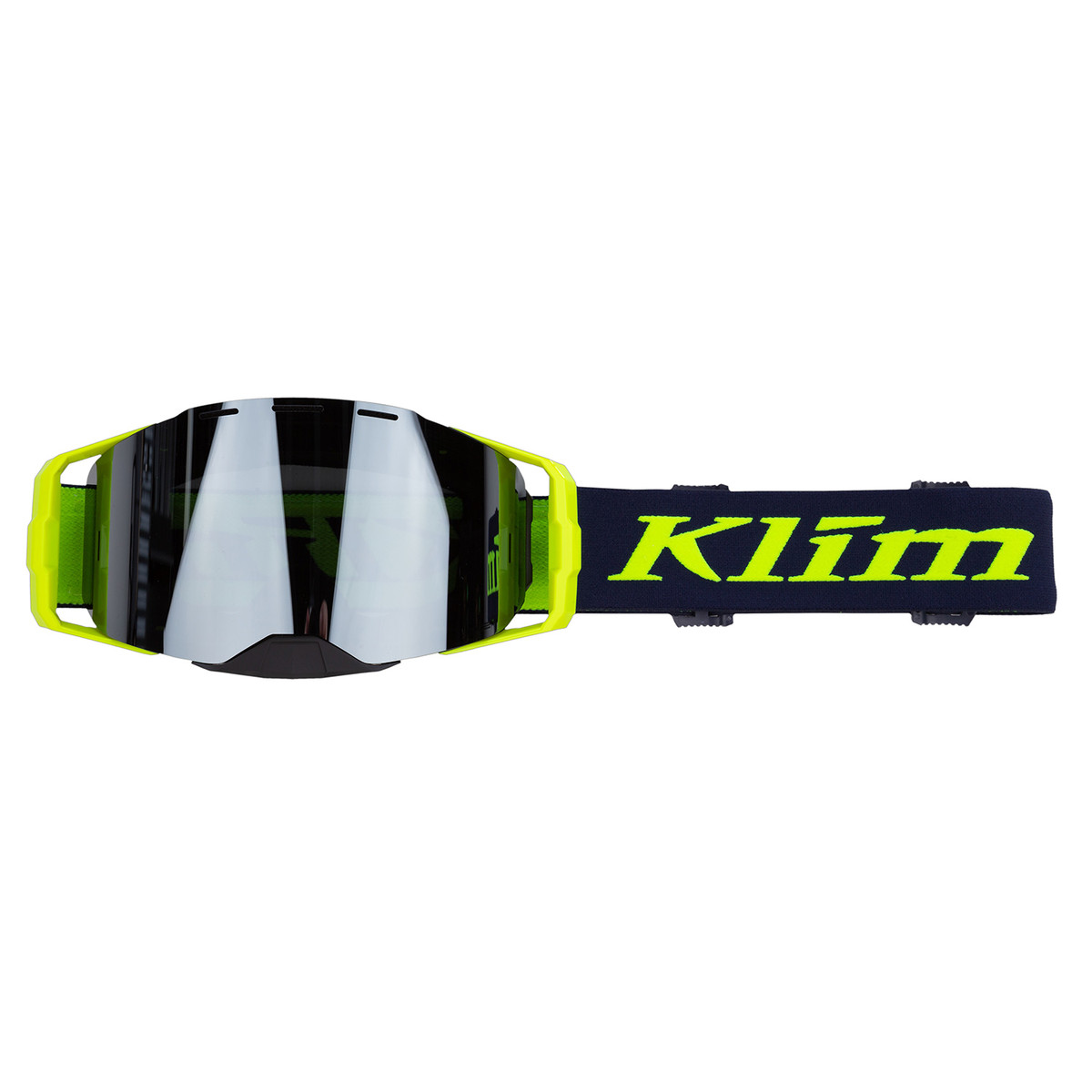 Main image of Klim Edge Off-Road Goggle (Focus Navy Blue Hi-Vis Dark Smoke Silver Mirror)